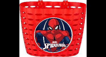 Marvel Spider-Man fietsmand junior 20 cm - rood - voor stuurmontage