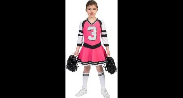 Kostuum | Roze Cheerleader | Meisjes| Maat 140 | Verkleedkleding