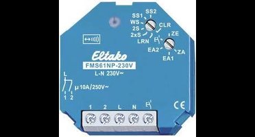 Eltako FMS61NP-230V Schakelactor Draadloos Stroomstootschakelaar 1-kanaals Inbouw (in muur) Schakelvermogen (max.) 2000