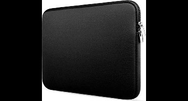 Laptop sleeve 15.6-inch Spatwater bestendig laptoptas - Dubbele Ritssluiting - Soft Touch - Laptophoes - Extra bescherming (Zwart)