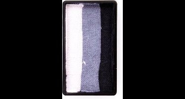 Splitcake zwart-grijs-wit 28gram