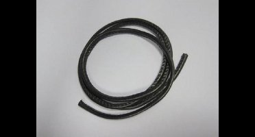 Koord imitatieleer zwart 4 Millimeter 1 meter 1 Stuks