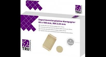 TRU COMPONENTS T1906SA039 Printplaat Hardpapier (l x b) 100 mm x 60 mm 35 µm Rastermaat 2.54 mm Inhoud 4 stuk(s)