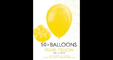 Wefiesta Ballonnen 30,5 Cm Latex Geel Parelmoer 50 Stuks