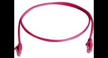 Telegärtner L00004A0181 RJ45 Netwerkkabel, patchkabel CAT 6 U/UTP 7.50 m Rood Vlambestendig, Halogeenvrij 1 stuk(s)