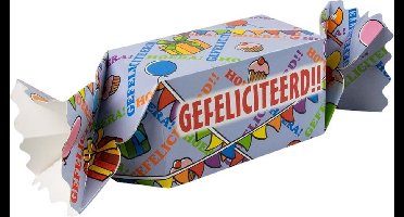 Toffee doos - "Gefeliciteerd"