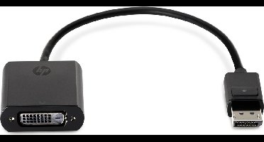 HP DisplayPort naar DVI SL Adapter – DisplayPort (M) naar DVI (V) – Zwart