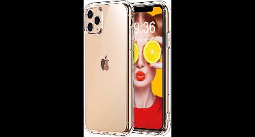 Ntech hoesje Geschikt voor iPhone 11 Pro TPU Back Cover - Transparant