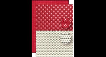Nellie Snellen - NEVA092 kerstmis print dubbelzijdig sterren - kaarten scrapbook papier - 5 vellen