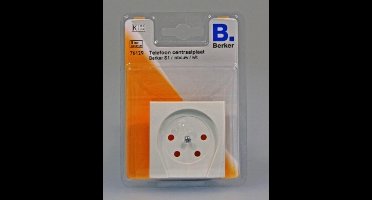Berker Telefoon Centraalplaat S1 - Wit