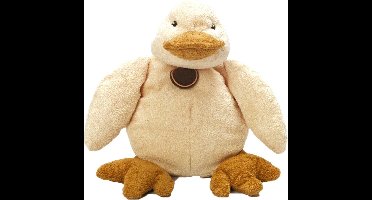 Flamingo Pluche Eend Ferdinand - Hondenspeelgoed - 20 cm - Beige