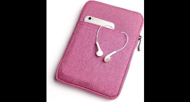 DrPhone S02 7-8 inch E-Reader Soft Sleeve Beschermhoes - Draagtas hoes - Tablet hoes - Cover - Geschikt voor o.a Tablet/ E-Reader - Roze