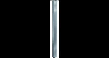 Maatwerk Tafelpoot op maat tot hoogte 1100 mm. Kokerprofiel 60x60mm kleur Rvs