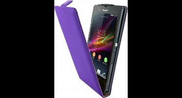 Mobiparts Premium Flip Case Sony Xperia Z Purple