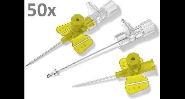 Vasofix Safety PUR 24G katheter met bijspuitpoort p doosje a 50