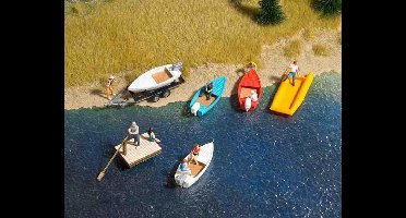 Busch - Boote-set H0 (Bu1157) - modelbouwsets, hobbybouwspeelgoed voor kinderen, modelverf en accessoires