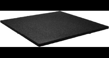 Sportvloer tegel 100x100 cm 15 mm Fijne korrel Zwart