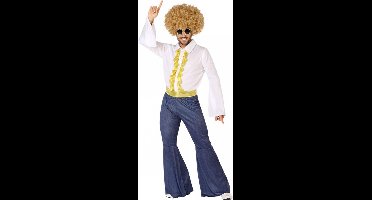 ATOSA - Goudkleurig en jean disco kostuum voor mannen - XS / S (34 tot 36)