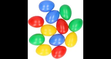 Cepewa Decoratie Paaseieren - 30x st - Gekleurd - 6,5 cm - plastic - Pasen hangdecoratie - eieren voor Paastak - Paaseieren / Paasdecoratie