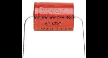 Visaton Bipolar Elco 470 UF Luidsprekercondensator 470 µF