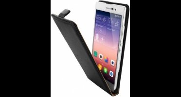 Mobiparts Essential Flip Case Hoesje geschikt voor Huawei Ascend P7 Black