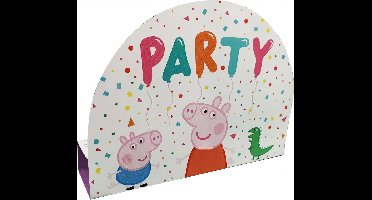 Amscan - Peppa Pig - Uitnodigingen (8 stuks)