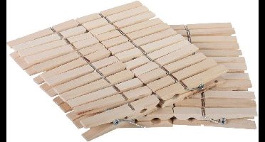 Talen Tools - Wasknijpers - Hout - 48 stuks