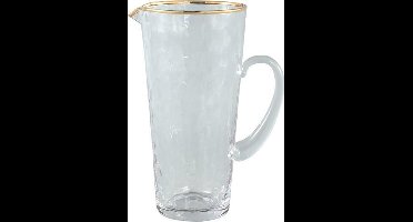 PTMD Mylene Waterkan - 13 x 8 x 23 cm - Glas - Transparant