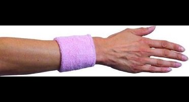 Witbaard Polsbandjes 7 Cm Katoen Roze One-size 2 Stuks