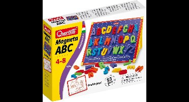 Quercetti magneetbord incl. hoofdletters ABC magneten, 53dlg.