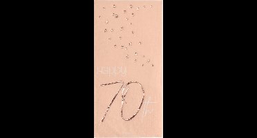 Folat - Servetten - 70 jaar Elegant Lush Blush (10 stuks) - 33 x 33 cm
