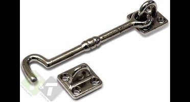 Kajuithaak 75mm met tegenstuk - Windhaak - Deurhaak