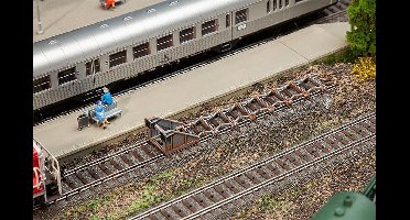 Faller - 2 Bumpers with shearing brakes - FA120322 - modelbouwsets, hobbybouwspeelgoed voor kinderen, modelverf en accessoires
