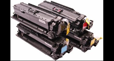 Set 4x ABC huismerk toner geschikt voor HP LaserJet Enterprise CM4540f MFP CM4540fskm CM4540 CM 4540 CM 4540f CM 4540fskm MFP 646X CE264X 646A CF030A CF031A CF032A CF033A