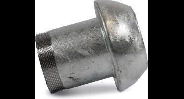 Snelkoppeling staal gegalvaniseerd 133 mm x 4" V-deel Perrot x buitendraad type Perrot