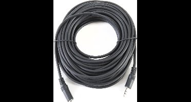3,5mm Stereo Jack Verlengkabel - 10 meter - Zwart