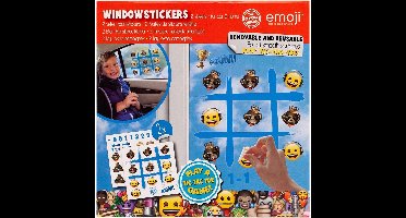 Emoji Raamstickers Kinderen Thema: Boter/kaas/eieren Jongens - 2 Vellen Raamstickers - Raamstickers Auto - Raamstickers Woonkamer