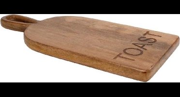 Gifts Amsterdam - Serveerplank - Hapjesplank - Tapasplank "toast" -  43 X 18 cm - Hout Naturel