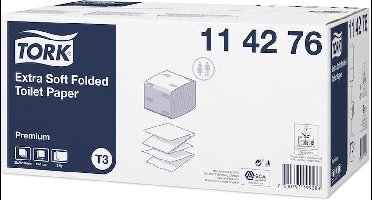 Tork Extra Zacht Gevouwen Toiletpapier 2-laags Wit T3 Premium