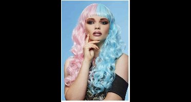 Manic Panic Pruik Cotton Candy Angel Siren Blauw/Roze