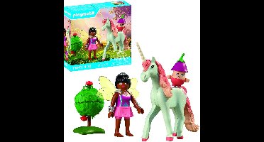 PLAYMOBIL | Magische Eenhoorns | Verzamelbare Eenhoornroos met Fee | Fantasierijke speelset voor eenhoornfans | Met magische details & verwisselbare accessoires | Perfect cadeau voor kinderen vanaf 4 jaar | 71841