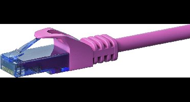 Danicom UTP CAT6a patchkabel - 2 meter roze - 100% koper - netwerkkabel - internetkabel - UTP kabel - RJ45 - 10000 mbit/s