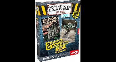 Noris 606101838 - Escape Room DUO, familie en gezelschapsspel voor volwassenen, incl. 2 gevallen en promocase met nieuw vouwmechanisme, vanaf 16 jaar