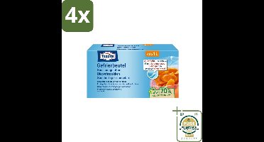 Toppits – Diepvrieszakjes – 1 Liter – 40 Zakjes - Voordeelverpakking - 4 stuks - Smaak behouden - Voedingsstoffen behouden