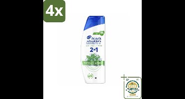 Head & Shoulders – 2-in-1 – Menthol Fresh – 300 ml - Voordeelverpakking - 4 stuks - Menthol shampoo - Verfrissende shampoo