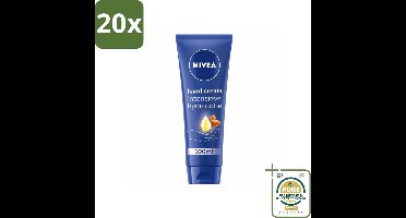 20 x NIVEA - Handcrème - Verzorgend - Intensieve Hydratatie - 100 ml - Grootverpakking - Handcrème - Handverzorging - Droge Handen - Hydratatie - Amandelolie