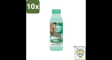 10 x Garnier - Fructis Hair Food Aloe Vera - Shampoo - Normaal tot Droog Haar - 350 ml - Grootverpakking - Aloe Vera Shampoo - Droog Haar - Normaal Haar - Hydratatie - Vegan Shampoo