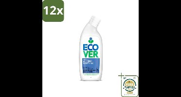 Ecover - Toiletreiniger - Zeebries & Salie - 750 ml - Voordeelverpakking - 12 stuks - Ecologische schoonmaak - Biologische reiniger