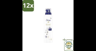 Dove Shower Foam - Deeply Nourishing - Cotton Oil - 200 ml - Voordeelverpakking - 12 stuks - Katoenzaadolie - Hydraterende douche