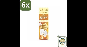 Lenor - Geurbooster - Amber & Orchidee - Non-Stop Frisheid - 19 Wasbeurten - Voordeelverpakking - 6 stuks - Geurparels - Langdurige geur